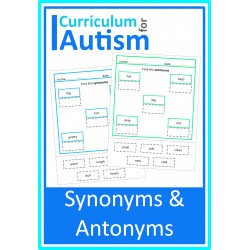 Synonyms and Antonyms Worksheets